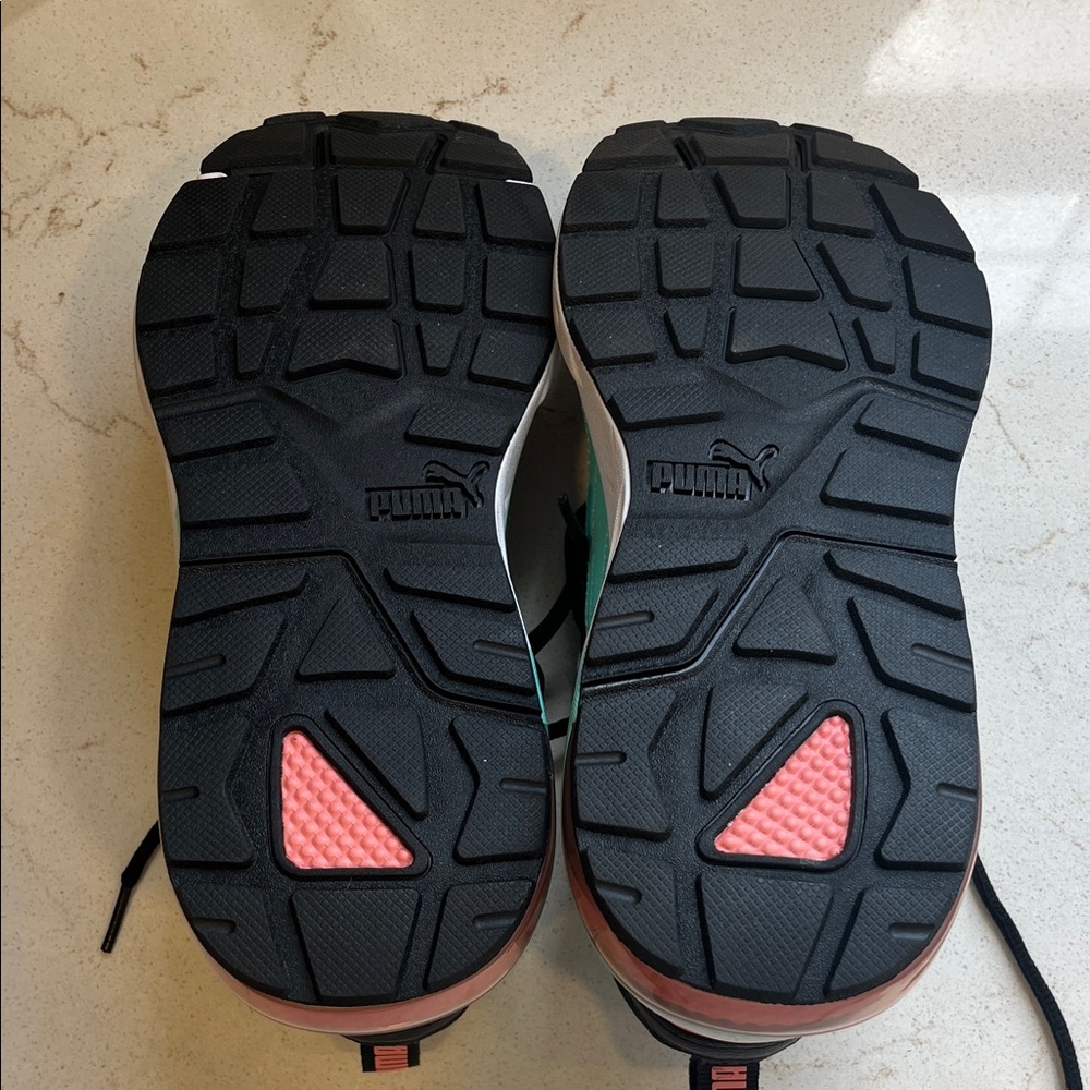 Puma Women's Sneakers in Black, Coral, and Mint - Picture 4 of 5